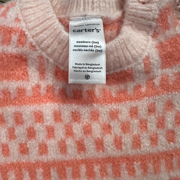 NWT - Carter’s - Jersey Printed Sweater Knit Jumpsuit Various Sizes - Picture 4 of 5